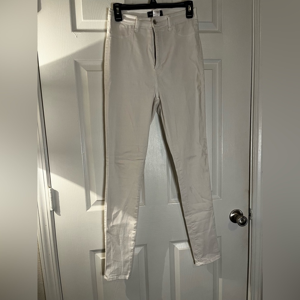 Fashion Nova White Skinny Jeans High-Waisted